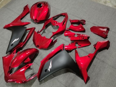 Billige Yamaha YZF 1000 R1 Motorrad Verkleidung 2004-2006 - Rot Matt Schwarz
