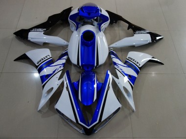 Billige Yamaha YZF 1000 R1 Motorrad Verkleidung 2004-2006 - Weiss Blau Schwarz