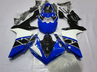 Billige Yamaha YZF 1000 R1 Motorrad Verkleidung 2007-2008 - Blau Weiss Schwarz