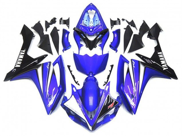 Billige Yamaha YZF 1000 R1 Motorrad Verkleidung Kit 2007-2008 - Blau Weiss Schwarz