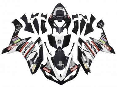 Billige Yamaha YZF 1000 R1 Motorrad Verkleidung 2007-2008 - Weiss Rot Schwarz Volvo Fimer Yamalube Sterilgarda