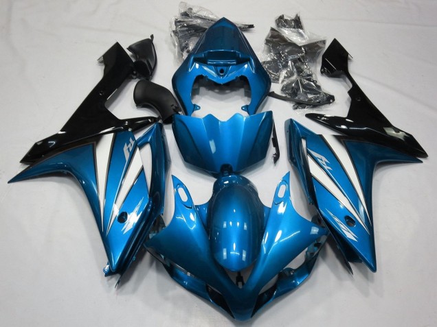 Billige Yamaha YZF 1000 R1 Motorrad Verkleidung 2007-2008 - Blau Weiss Schwarz