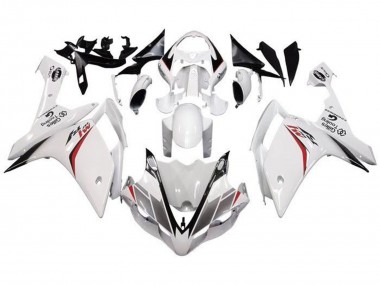 Billige Yamaha YZF 1000 R1 Motorrad Verkleidung 2007-2008 - Weiss Rot Schwarz Streifen