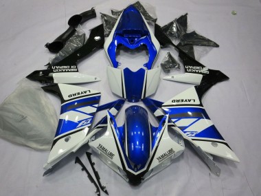 Billige Yamaha YZF 1000 R1 Motorrad Verkleidung 2007-2008 - Weiss Blau Schwarz Layerd