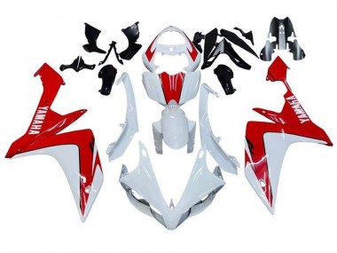 Billige Yamaha YZF 1000 R1 Motorrad Verkleidung 2007-2008 - Weiss Rot