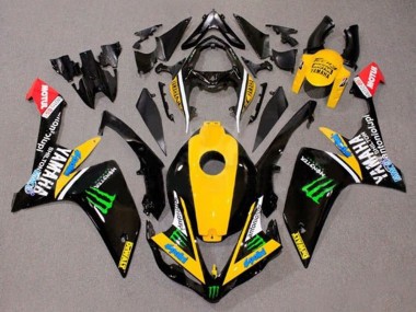 Billige Yamaha YZF 1000 R1 Motorrad Verkleidung 2007-2008 - Gelb Weiss Schwarz Grun Monster Dewalt