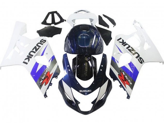 Billige Suzuki GSXR 600 / GSXR 750 Motorrad Verkleidung 2004-2005 - Weiss Blau Schwarz Rot