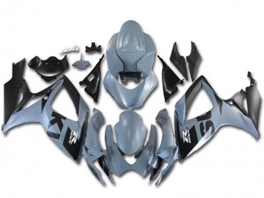 Billige Suzuki GSXR 600 / GSXR 750 Motorrad Verkleidung 2006-2007 - Grau Schwarz