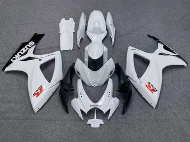 Billige Suzuki GSXR 600 / GSXR 750 Motorrad Verkleidung 2006-2007 - Weiss Schwarz Rot