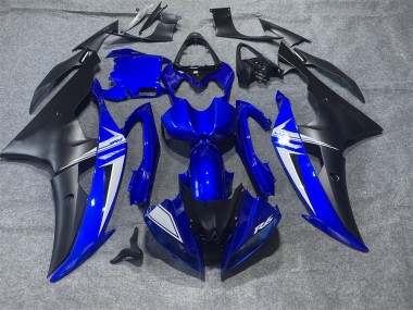 Billige Yamaha YZF R6 Motorrad Verkleidung 2008-2016 - Blau Weiss Matt Schwarz