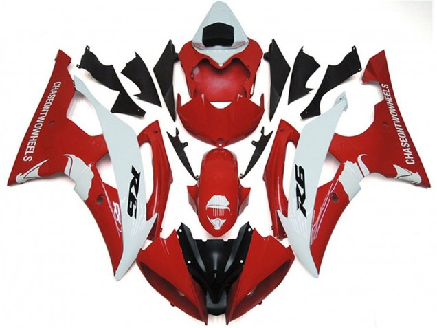 Billige Yamaha YZF R6 Motorrad Verkleidung 2008-2016 - Weiss Rot Schwarz