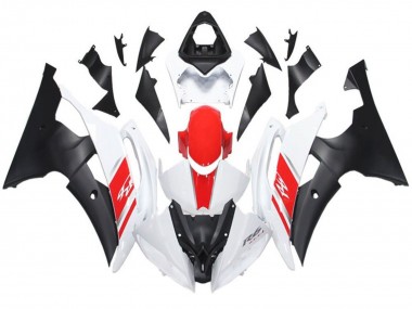 Billige Yamaha YZF R6 Motorrad Verkleidung 2008-2016 - Weiss Rot Matt Schwarz