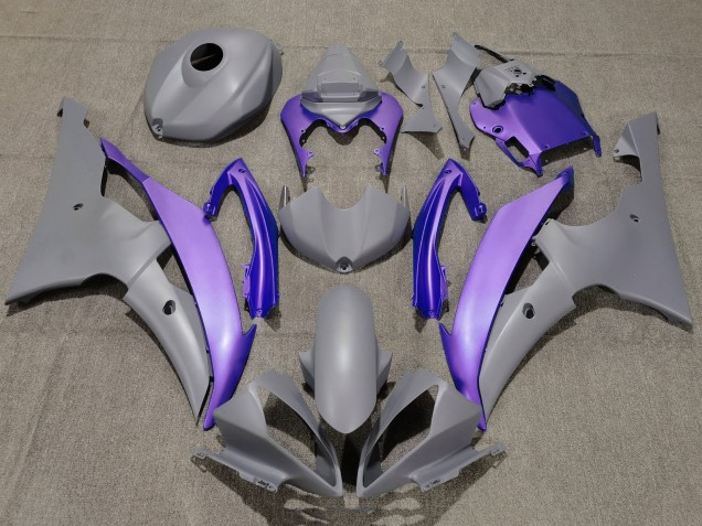 Billige Yamaha YZF R6 Motorrad Verkleidung 2008-2016 - Grau Lila