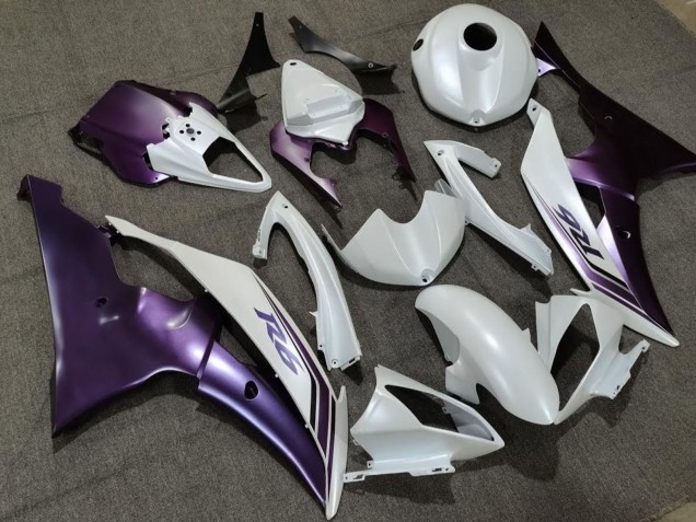 Billige Yamaha YZF R6 Motorrad Verkleidung 2008-2016 - Weiss Lila