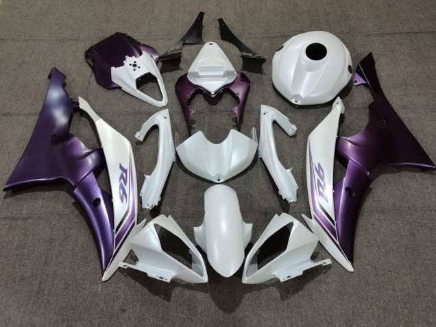 Billige Yamaha YZF R6 Motorrad Verkleidung 2008-2016 - Weiss Lila