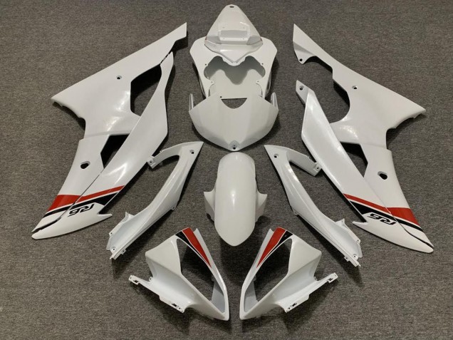 Billige Yamaha YZF R6 Motorrad Verkleidungen Kit 2008-2016 - Perl Weiss Rot