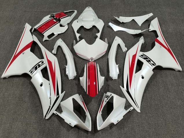 Billige Yamaha YZF R6 Motorrad Verkleidung 2008-2016 - Perl Weiss Rot