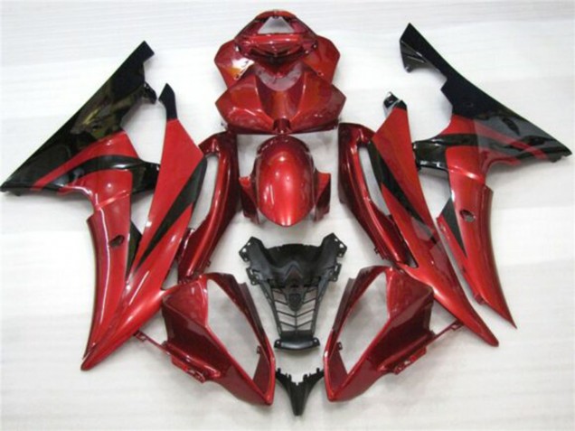 Billige Yamaha YZF R6 Motorrad Verkleidung 2008-2016 - Rot Schwarz