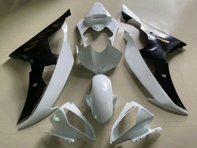 Billige Yamaha YZF R6 Motorrad Verkleidung 2008-2016 - Weiss Schwarz