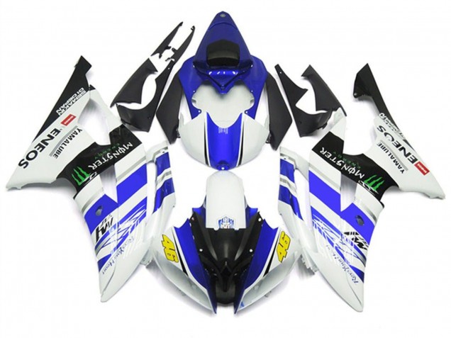 Billige Yamaha YZF R6 Motorrad Verkleidung 2008-2016 - Weiss Blau Glanzendes Schwarz Grun Monster ENEOS 46