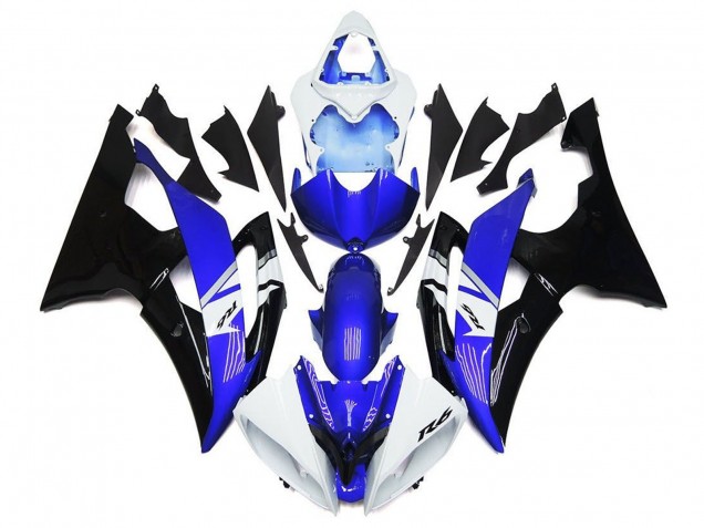 Billige Yamaha YZF R6 Motorrad Verkleidung 2008-2016 - Weiss Blau Schwarz