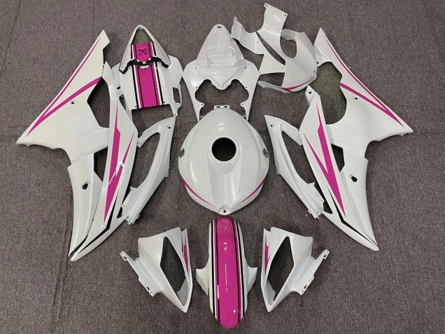 Billige Yamaha YZF R6 Motorrad Verkleidung 2008-2016 - Weiss Rosa