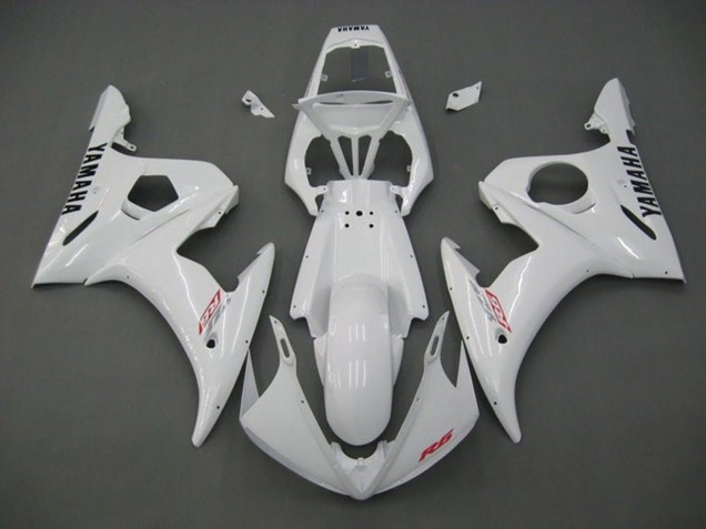 Billige Yamaha YZF R6 Motorrad Verkleidung 2005 - Weiss Rot Schwarz