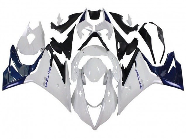 Billige Triumph Daytona 675 Triple Motorrad Verkleidung 2013-2016 - Weiss Blau