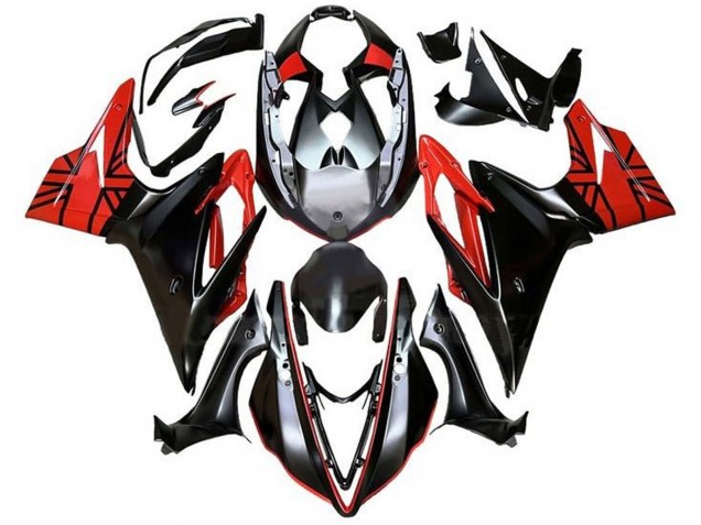 Billige Triumph Daytona 675 Triple Motorrad Verkleidung 2013-2016 - Silber Rot Glanzendes Schwarz