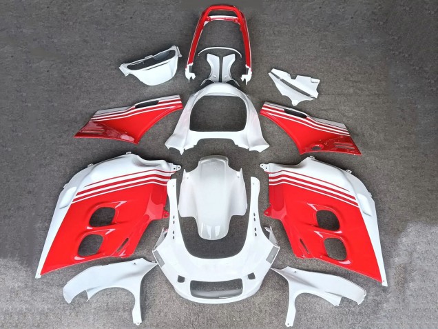 Billige Honda CBR1000F Hurricane Motorrad Verkleidung 1987-1988 - Weiss Rot