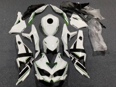Billige Kawasaki ZX4R ZX-4RR Motorrad Verkleidung 2019-2025 - Weiss Schwarz Grun