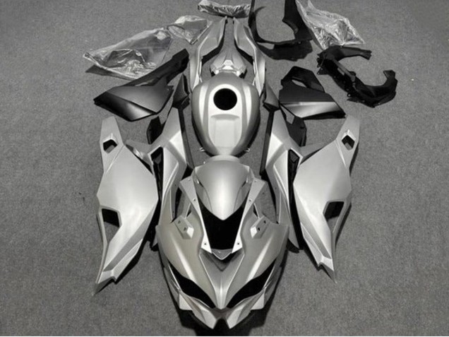 Billige Kawasaki ZX4R ZX-4RR Motorrad Verkleidung 2019-2025 - Silber Schwarz