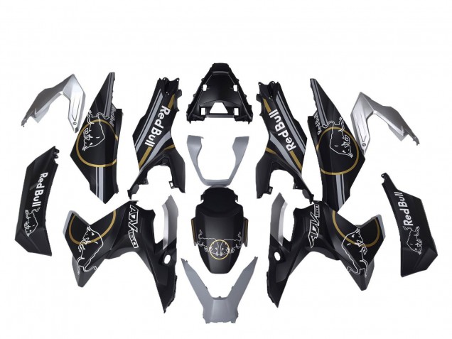 Billige Honda ADV160 Motorrad Verkleidung 2022-2024 - Matt Schwarz Gold Red Bull