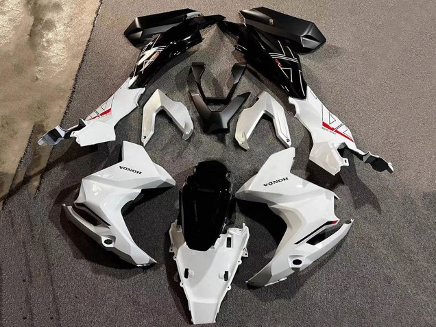 Billige Honda ADV160 Motorrad Verkleidung 2022-2024 - Weiss Glanzendes Schwarz