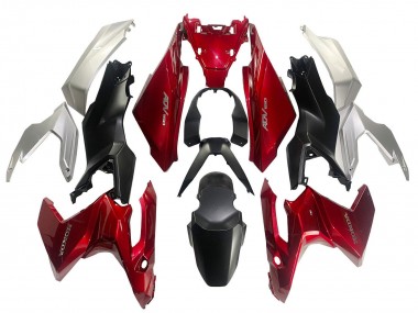 Billige Honda ADV160 Motorrad Verkleidung 2022-2024 - Silber Rot Matt Schwarz