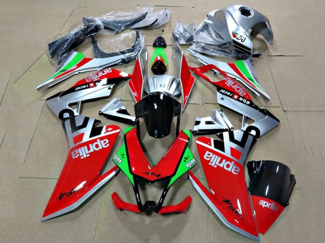 Billige Aprilia RS4 50 125 Motorrad Verkleidung 2012-2019 - Silber Rot Grun Glanzendes Schwarz