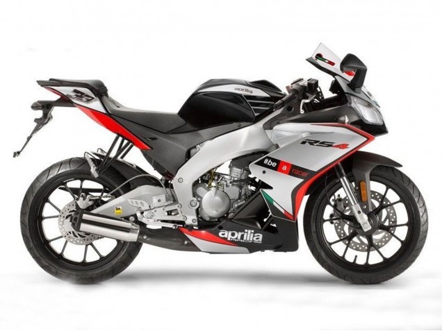 Billige Aprilia RS4 50 125 Motorrad Verkleidung 2012-2019 - Silber Rot Schwarz