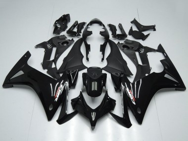 Billige Honda CBR500R Motorrad Verkleidung 2013-2015 - Glanzendes Schwarz Matt Schwarz