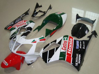 Billige Honda VTR1000 Motorrad Verkleidung Kit 2000-2006 - Weiss Rot Grun Glanzendes Schwarz Castrol