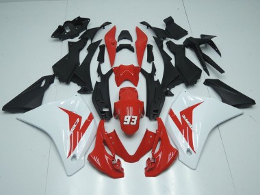 Billige Honda CBR125R Motorrad Verkleidung 2011-2016 - Weiss Rot Matt Schwarz 93