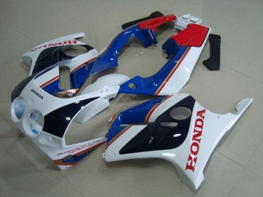 Billige Honda CBR250RR MC19 Motorrad Verkleidung 1988-1989 - Weiss Rot Blau Glanzendes Schwarz