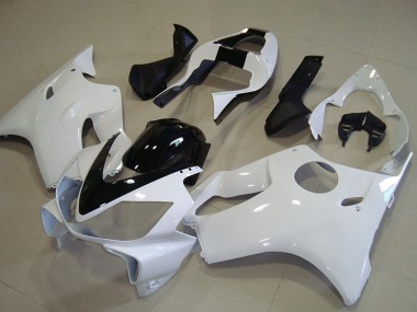Billige Honda CBR600 F4i Motorrad Verkleidung 2001-2003 - Weiss Glanzendes Schwarz