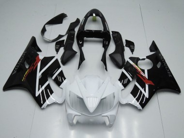Billige Honda CBR600 F4i Motorrad Verkleidung 2001-2003 - Weiss Glanzendes Schwarz F Sport