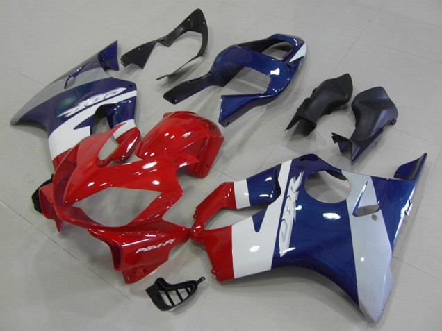 Billige Honda CBR600 F4i Motorrad Verkleidung 2001-2003 - Weiss Blau Rot