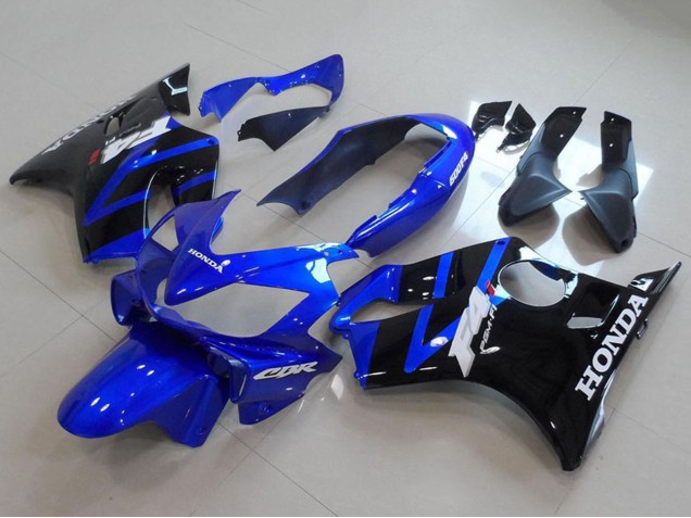 Billige Honda CBR600 F4i Motorrad Verkleidung 2004-2007 - Blau Glanzendes Schwarz