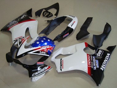Billige Honda CBR600 F4i Motorrad Verkleidung 2004-2007 - Weiss Rot Blau Glanzendes Schwarz Stern Lee Carrera
