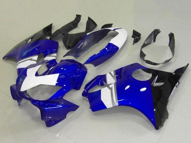 Billige Honda CBR600 F4i Motorrad Verkleidung 2004-2007 - Weiss Blau Glanzendes Schwarz