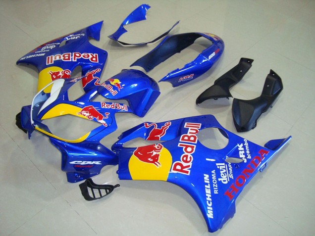 Billige Honda CBR600 F4i Motorrad Verkleidung 2004-2007 - Blau Gelb Red Bull