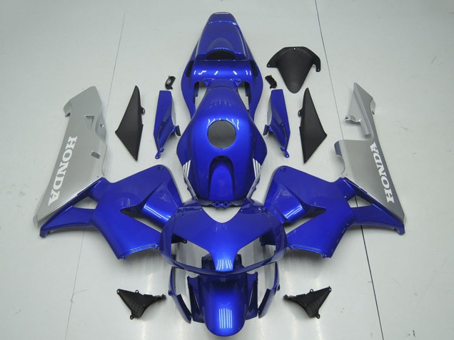 Billige Honda CBR600RR Motorrad Verkleidung 2003-2004 - Silber Blau