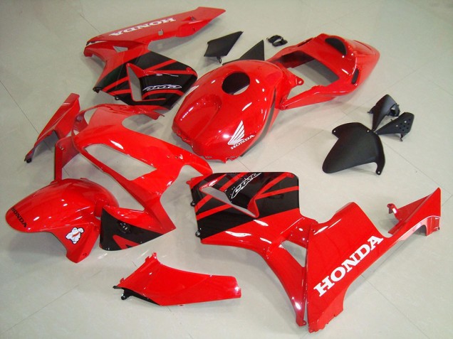 Billige Honda CBR600RR Abs Verkleidungen 2003-2004 - Rot Glanzendes Schwarz